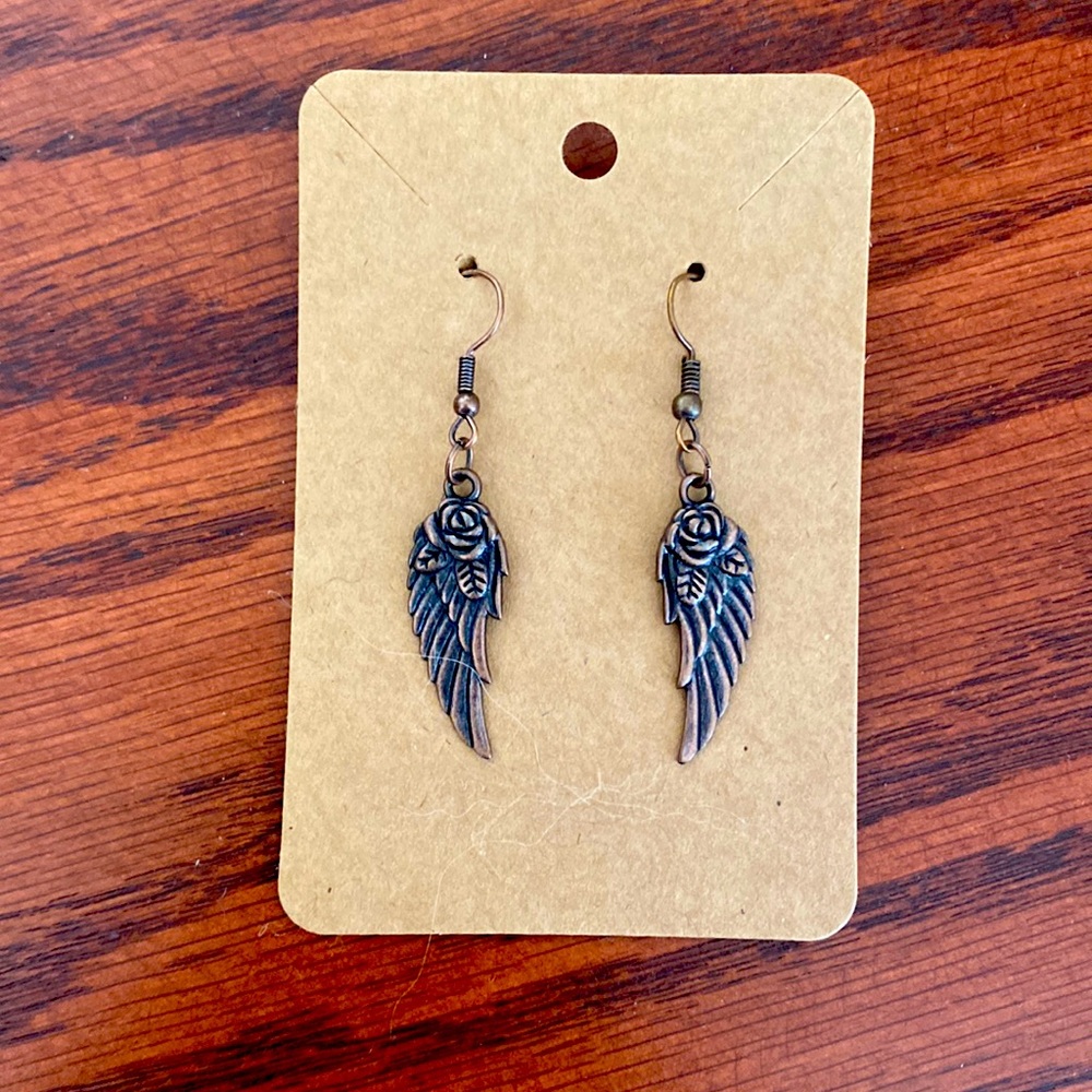 Rose Wing Earrings